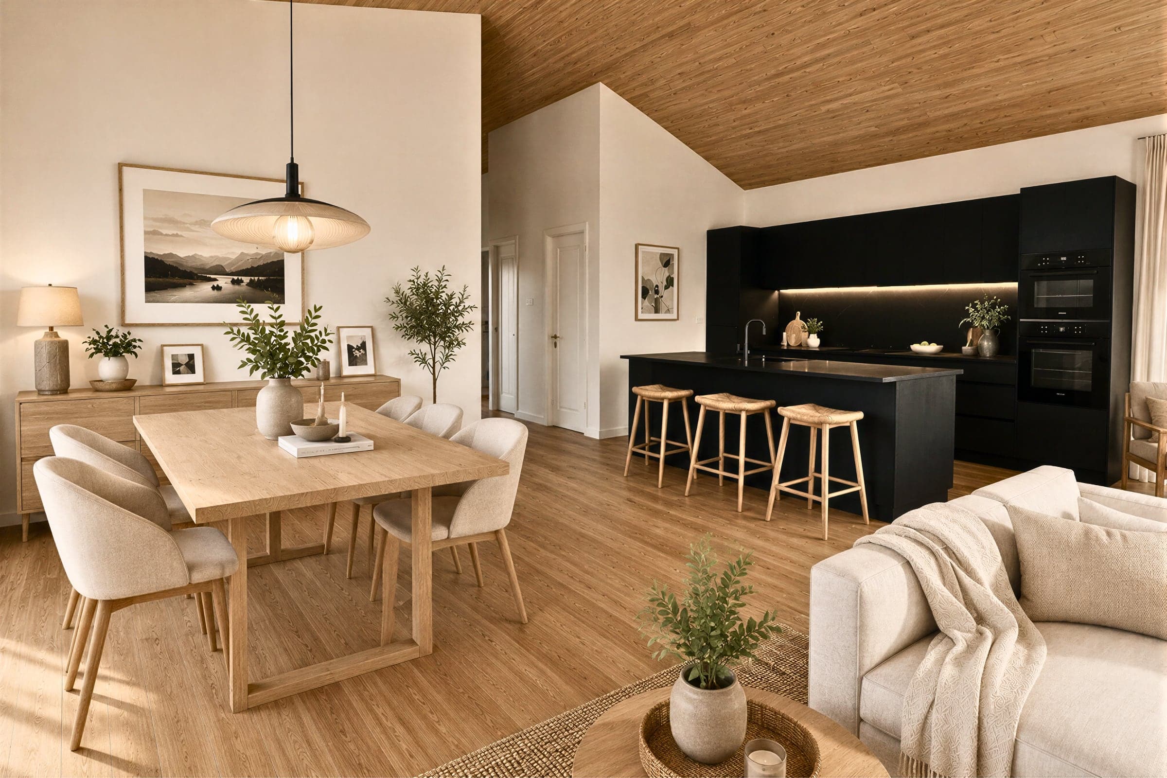 Maretset dining and kitchen area