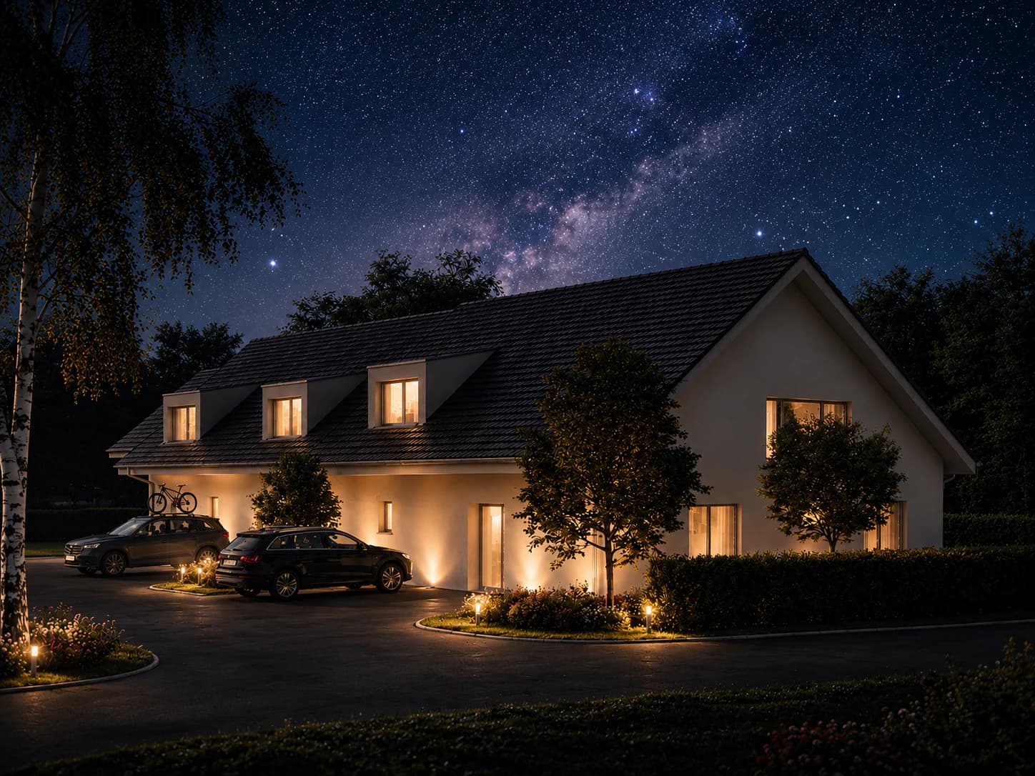 Luxury architectural exterior render